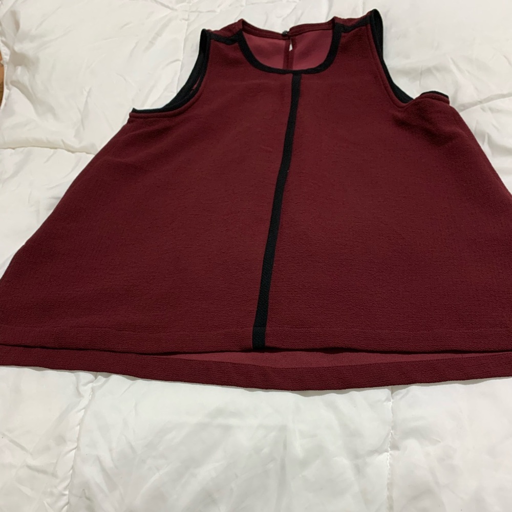 Wine colored trapeze style top